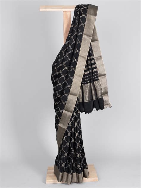 Crepe Banaras Silk Sarees Elegant Indian Silk Sarees Tulsi Weaves