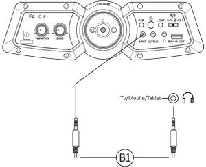 XRocker Wireless Bluetooth and LED with Vibration manual - ItsManual