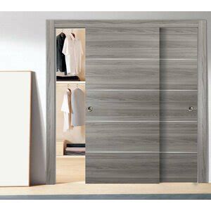 Sartodoors Planum Flush Wood Sliding Closet Doors Reviews Wayfair