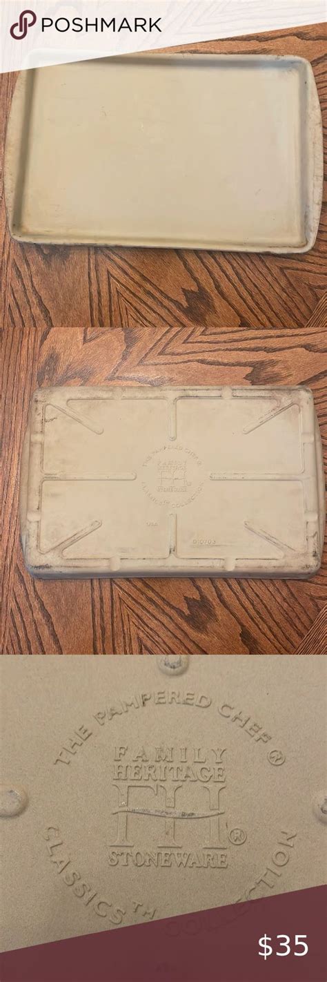 Pampered Chef Stoneware Cookie Sheet