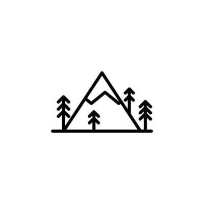 Mountain Outline Vector Art, Icons, and Graphics for Free Download