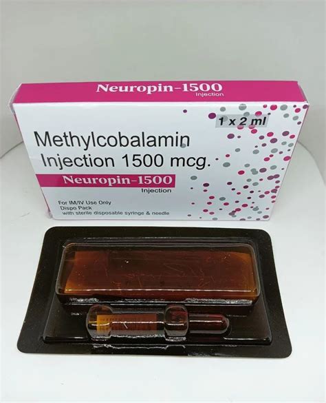 Methylcobalamine 1500 Mcg Inj At Rs 80 Vial Vitamin B12 Injection In