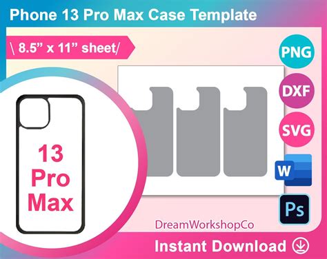 Phone Case Pro Max Phone Case Template For Sublimation Svg Dxf