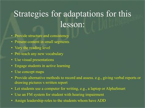 PPT - Adaptations for Inclusive Classrooms PowerPoint Presentation, free download - ID:390286