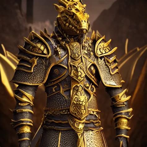 8k Unreal Engine Render Of A Dragonborn Paladin With Stable Diffusion