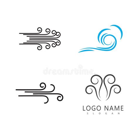 Wind Logo Vector Symbol Design Stock Vector Illustration Of Design Curve 314685495