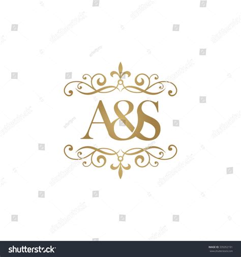 As Initial Logo Ornament Ampersand Monogram Stock Vector 335052191