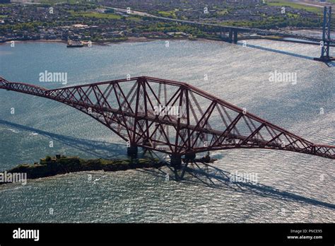 Aerial view of the Forth Bridge Stock Photo - Alamy