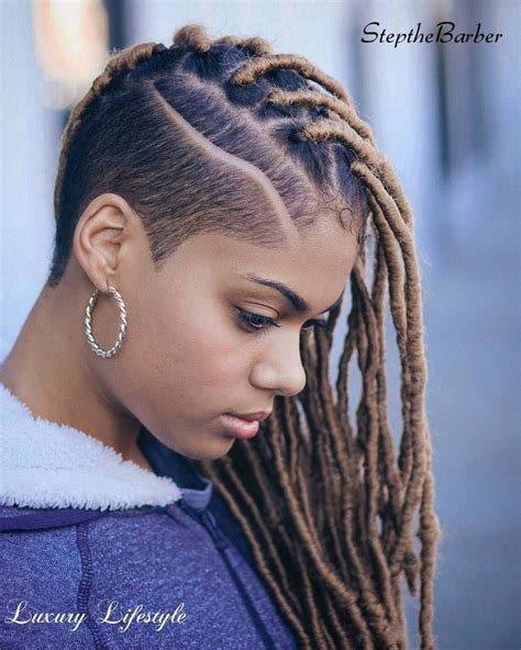 40 Fabulous Funky Ways To Pull Off Faux Locs Braids With Shaved Sides