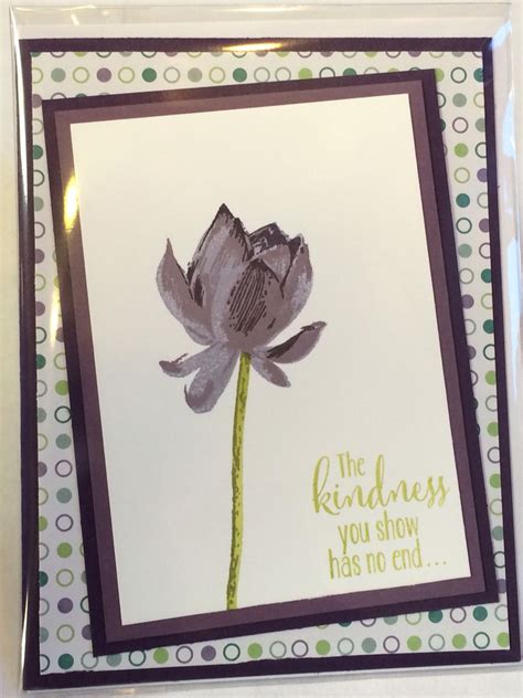 Using The Stampin Up Sale A Bration Lotus Blossom Stamp Set Flower