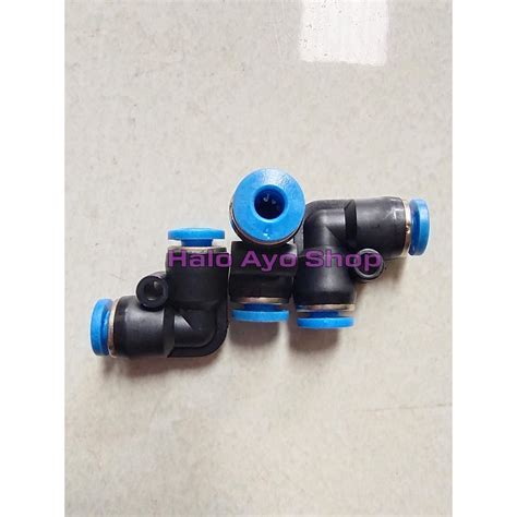 Jual Fitting Angin PV 4mm Fitting Pneumatic PV 4mm Union Elbow