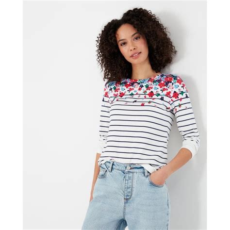 Joules Harbour Print Womens Long Sleeve Jersey Top Womens From Cho