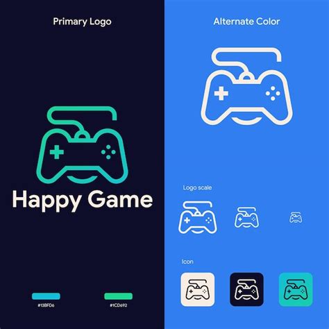 Premium Vector Elegant Simple Gaming Logo Concept Template