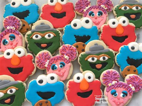 Sesame Street Elmo Cookie Monster Abby Cadabby Oscar The Grouch Sesame Street Birthday