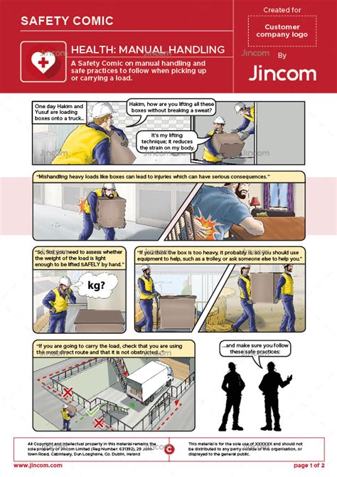 Health Manual Handling Safety Comic Jincom