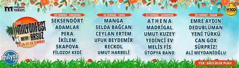 MilyonFest Arsuz 2024 Pazar Biletleri