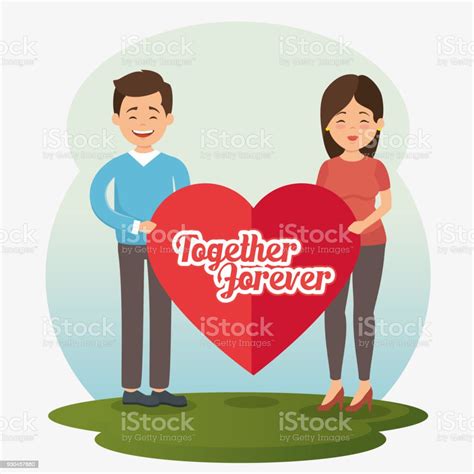 Couple In Love Together Forever Icon Stock Illustration Download Image Now Adult Adults