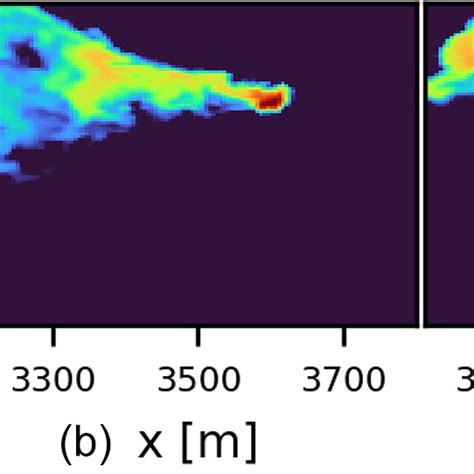 snapshots  instantaneous plumes      surface plume