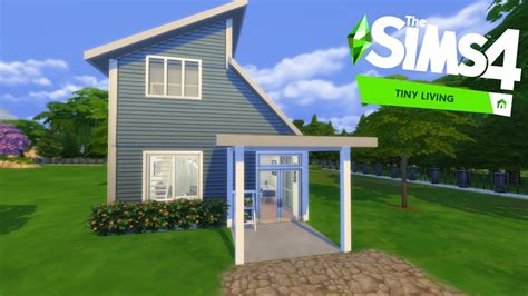 The Moderncontemporary Tiny Home Build Sims 4 Tiny Living Youtube