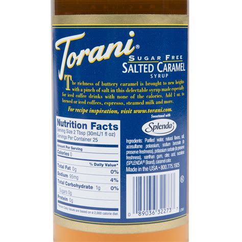 Torani Syrup Ingredients