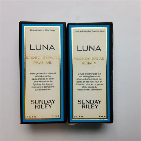 Sunday Riley Luna Sleeping Night Oil Retinol Blue Tansy Oz Ml Lot