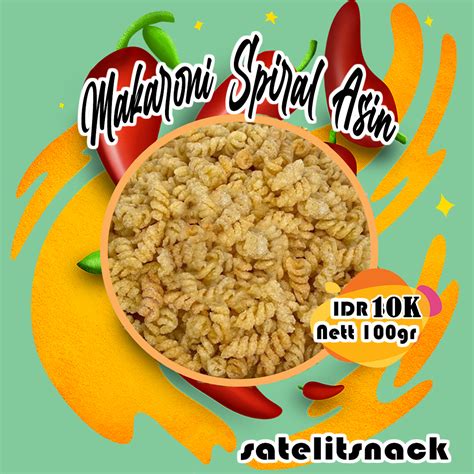 Order Online Makaroni Spiral Pedas Makaroni Ulir Pedas Satelit Snack