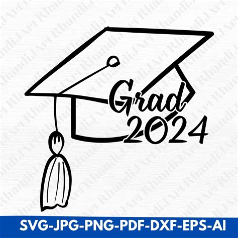 Grad 2024 Svg Graduación Cap Svg Graduación 2024 Svg Etsy España