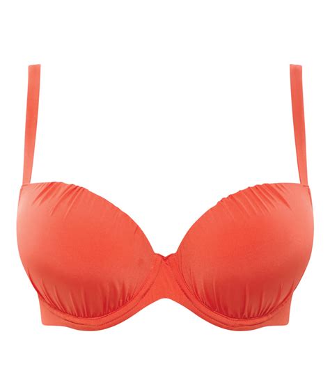 Moulded Plunge Bikini With Wires Marina Tangerine