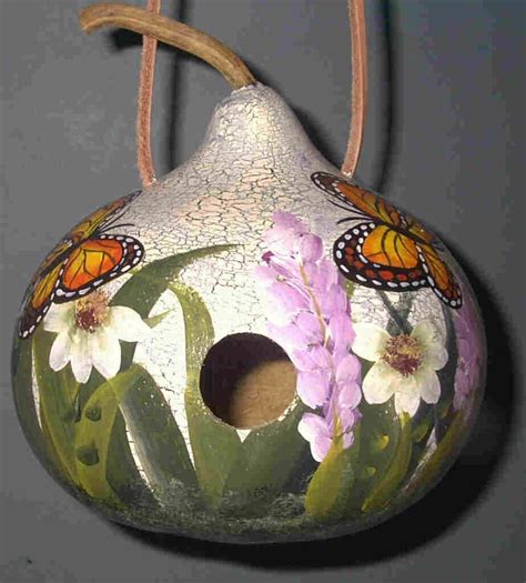 Decorating Birdhouse Gourds Barb S Garden At The Rivers Edge Hand