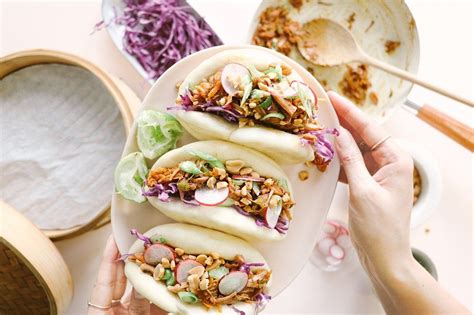 Vegan Pulled Pork Jackfruit Bbq Bao Buns Recipe Jackfruit Pulled Pork Vegan Pulled Pork Bbq