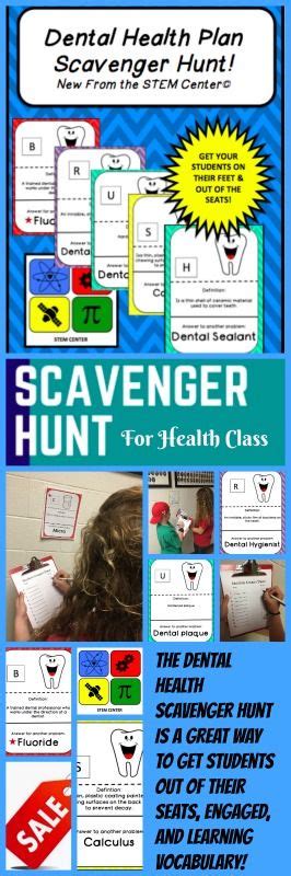 Personal Health Dental Hygiene Health Class Scavenger Hunt Emotions