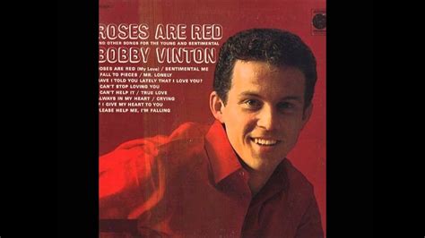 Bobby Vinton If I Give My Heart To You YouTube