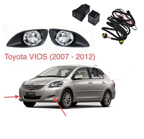 For Toyota Vios 2008 2009 2010 2011 2012 2013 Front Bumper Fog Lamp Light Fog Light Cover