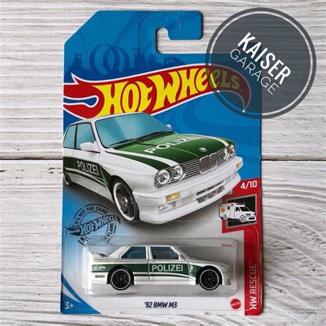 Hot Wheels 92 BMW M3 Polizei Shopee Malaysia
