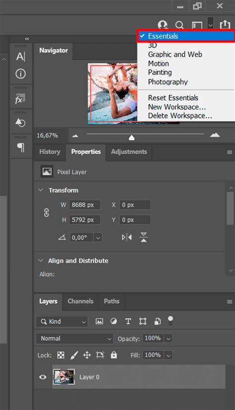 How To Use Workspace In Photoshop Guide For Beginners Photoshop Cafe