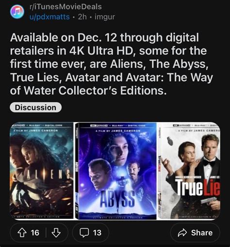 Looks Like James Cameron Finally Found The Time For Some 4k Remasters