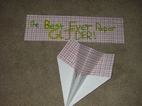 The Best Ever Paper Glider 6 Steps Instructables