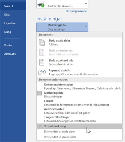 Skriva Ut Ett Dokument I Word Microsoft Support