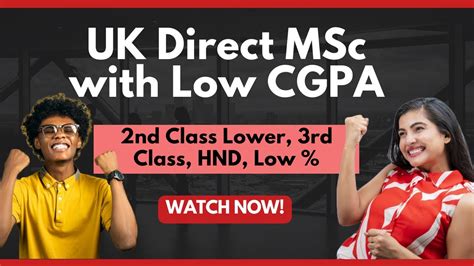 Uk Universities Accepting Low Cgpa For Msc Hnd Nd Class Lower Rd