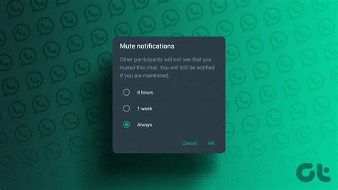 How To Mute Whatsapp Group Notifications Permanently Guiding Tech