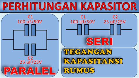 Cara Meghitung Kapasitor Paralel Dan Seri Lengkap Beserta Cara Menghitung Tegangan Kapasitor