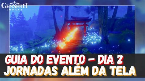 Guia do Novo Evento Jornadas Além da Tela Exuberância Dia 2 GENSHIN