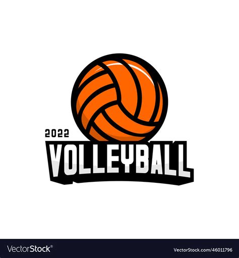 Volleyball Logo Royalty Free Vector Image Vectorstock