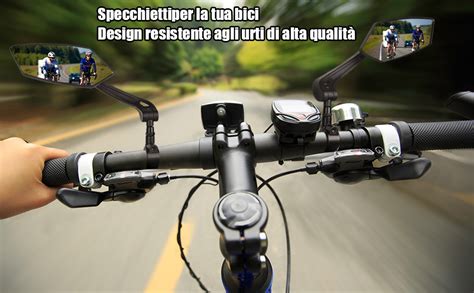 Lcogete Specchietto Retrovisore Bici Elettrica Rotazione 360