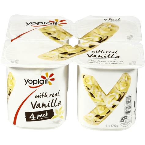 Yoplait Vanilla Yoghurt 4x175g Woolworths