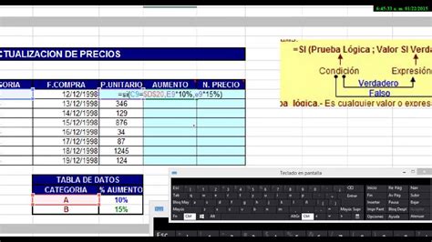 Excel 2013 Funcion Logica Si Youtube