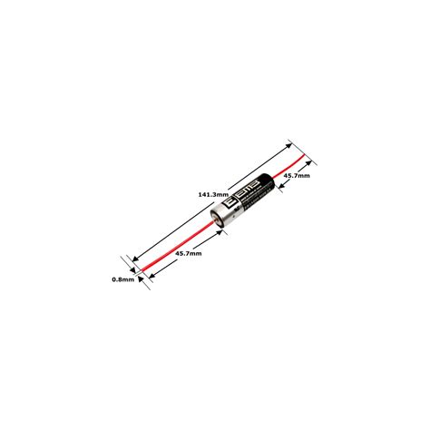 Pila Batería EEMB 14505 ER14505 AX 3 6V AA Con Conector Axial