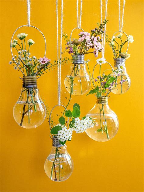 Spring Flowers Light Bulb Vases Hang It Up Pinterest Bulb Vase