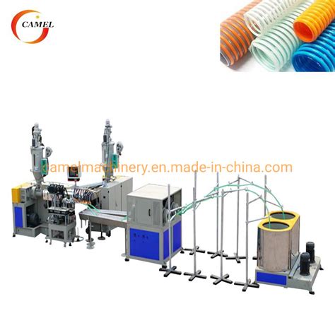 Soft Pvc Plastic Rib Spiral Reinforced Pipe Making Machine Production