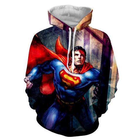 Superman Hoodie Comic Superman 3d Hoodie Superman Jacket Superhero Superman Superman